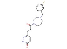 6-{3-[4-(3-fluorobenzyl)-1,4-diazepan-1-yl]-3-oxopropyl}-3(2H)-pyridazinone