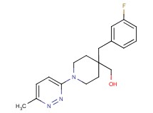 [4-(3-fluorobenzyl)-1-(6-methylpyridazin-3-yl)piperidin-4-yl]methanol