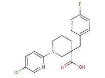 1-(5-chloropyridin-2-yl)-3-(4-fluorobenzyl)piperidine-3-carboxylic acid