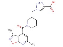 1-({1-[(3,6-dimethylisoxazolo[5,4-b]pyridin-4-yl)carbonyl]piperidin-3-yl}methyl)-1H-1,2,3-triazole-4-carboxylic acid