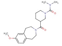 3-[(7-methoxy-1,2,4,5-tetrahydro-3H-3-benzazepin-3-yl)carbonyl]-N,N-dimethylpiperidine-1-carboxamide