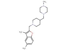 1-({1-[(3,5-dimethyl-1-benzofuran-2-yl)methyl]piperidin-4-yl}methyl)-4-methylpiperazine