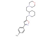 4-[2-(1-{[3-(4-methylphenyl)-5-isoxazolyl]methyl}-2-piperidinyl)ethyl]morpholine