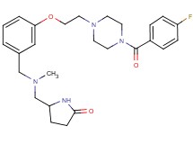 5-{[(3-{2-[4-(4-fluorobenzoyl)-1-piperazinyl]ethoxy}benzyl)(methyl)amino]methyl}-2-pyrrolidinone