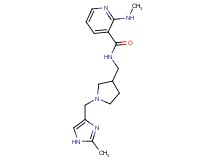 2-(methylamino)-N-({1-[(2-methyl-1H-imidazol-4-yl)methyl]pyrrolidin-3-yl}methyl)nicotinamide