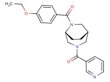 (1S*,5R*)-6-(4-ethoxybenzoyl)-3-(3-pyridinylcarbonyl)-3,6-diazabicyclo[3.2.2]nonane
