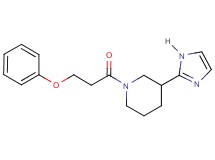 3-(1H-imidazol-2-yl)-1-(3-phenoxypropanoyl)piperidine