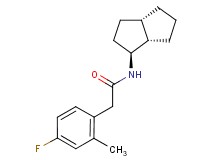 2-(4-fluoro-2-methylphenyl)-N-[(1S*,3aS*,6aS*)-octahydropentalen-1-yl]acetamide