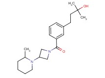 2-methyl-4-(3-{[3-(2-methyl-1-piperidinyl)-1-azetidinyl]carbonyl}phenyl)-2-butanol