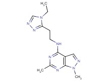 N-[2-(4-ethyl-4H-1,2,4-triazol-3-yl)ethyl]-1,6-dimethyl-1H-pyrazolo[3,4-d]pyrimidin-4-amine