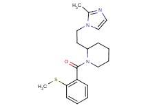 2-[2-(2-methyl-1H-imidazol-1-yl)ethyl]-1-[2-(methylthio)benzoyl]piperidine