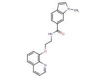1-methyl-N-[2-(8-quinolinyloxy)ethyl]-1H-indole-6-carboxamide