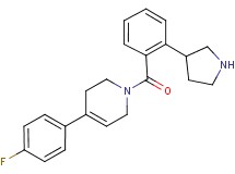 4-(4-fluorophenyl)-1-[2-(3-pyrrolidinyl)benzoyl]-1,2,3,6-tetrahydropyridine
