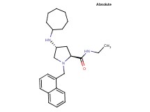 (4R)-4-(cycloheptylamino)-N-ethyl-1-(1-naphthylmethyl)-L-prolinamide