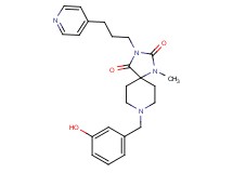 8-(3-hydroxybenzyl)-1-methyl-3-[3-(4-pyridinyl)propyl]-1,3,8-triazaspiro[4.5]decane-2,4-dione