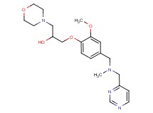 1-(2-methoxy-4-{[methyl(4-pyrimidinylmethyl)amino]methyl}phenoxy)-3-(4-morpholinyl)-2-propanol
