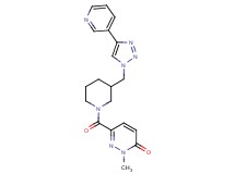 2-methyl-6-({3-[(4-pyridin-3-yl-1H-1,2,3-triazol-1-yl)methyl]piperidin-1-yl}carbonyl)pyridazin-3(2H)-one