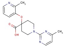 4-[(2-methylpyridin-3-yl)oxy]-1-(4-methylpyrimidin-2-yl)piperidine-4-carboxylic acid