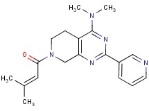 N,N-dimethyl-7-(3-methylbut-2-enoyl)-2-pyridin-3-yl-5,6,7,8-tetrahydropyrido[3,4-d]pyrimidin-4-amine