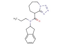 N-(2,3-dihydro-1H-inden-2-yl)-N-propyl-6,7,8,9-tetrahydro-5H-tetrazolo[1,5-a]azepine-9-carboxamide