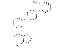 1-(2-methylphenyl)-4-{1-[(4-methyl-1,2,3-thiadiazol-5-yl)carbonyl]-3-piperidinyl}piperazine