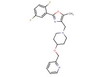 2-{[(1-{[2-(2,5-difluorophenyl)-5-methyl-1,3-oxazol-4-yl]methyl}-4-piperidinyl)oxy]methyl}pyridine