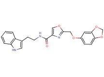 2-[(1,3-benzodioxol-5-yloxy)methyl]-N-[2-(1H-indol-3-yl)ethyl]-1,3-oxazole-4-carboxamide