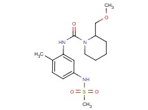 2-(methoxymethyl)-N-{2-methyl-5-[(methylsulfonyl)amino]phenyl}piperidine-1-carboxamide