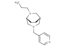 (1S*,5R*)-6-propyl-3-(4-pyridinylmethyl)-3,6-diazabicyclo[3.2.2]nonane