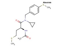 (2S)-2-(acetylamino)-N-cyclopropyl-4-(methylthio)-N-[4-(methylthio)benzyl]butanamide
