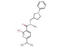 2-hydroxy-6-isopropyl-N-methyl-N-[(1-phenyl-3-pyrrolidinyl)methyl]nicotinamide