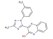 3-[3-methyl-1-(3-methylphenyl)-1H-1,2,4-triazol-5-yl]-2-quinoxalinol