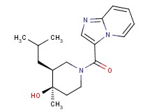 (3S*,4R*)-1-(imidazo[1,2-a]pyridin-3-ylcarbonyl)-3-isobutyl-4-methyl-4-piperidinol
