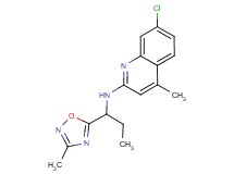 7-chloro-4-methyl-N-[1-(3-methyl-1,2,4-oxadiazol-5-yl)propyl]quinolin-2-amine