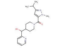 {1-[(3-isopropyl-1-methyl-1H-pyrazol-5-yl)carbonyl]-4-piperidinyl}(2-pyridinyl)methanol