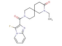 2-ethyl-9-[(3-fluoroimidazo[1,2-a]pyridin-2-yl)carbonyl]-2,9-diazaspiro[5.5]undecan-3-one
