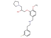 1-[5-({[2-(3-fluorophenyl)ethyl]amino}methyl)-2-methoxyphenoxy]-3-(1-pyrrolidinyl)-2-propanol