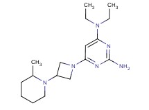 N~4~,N~4~-diethyl-6-[3-(2-methylpiperidin-1-yl)azetidin-1-yl]pyrimidine-2,4-diamine