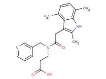 N-(3-pyridinylmethyl)-N-[(2,4,7-trimethyl-1H-indol-3-yl)acetyl]-beta-alanine