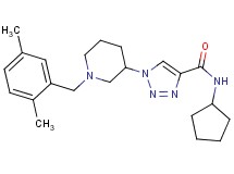 N-cyclopentyl-1-[1-(2,5-dimethylbenzyl)-3-piperidinyl]-1H-1,2,3-triazole-4-carboxamide