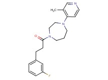 1-[3-(3-fluorophenyl)propanoyl]-4-(3-methyl-4-pyridinyl)-1,4-diazepane