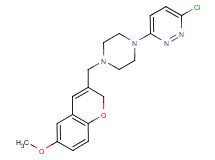 3-chloro-6-{4-[(6-methoxy-2H-chromen-3-yl)methyl]piperazin-1-yl}pyridazine