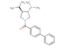 (3S*,4R*)-1-(biphenyl-4-ylcarbonyl)-4-isopropyl-N,N-dimethylpyrrolidin-3-amine