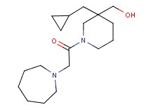 [1-(azepan-1-ylacetyl)-3-(cyclopropylmethyl)piperidin-3-yl]methanol