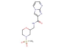 N-{[4-(methylsulfonyl)morpholin-2-yl]methyl}imidazo[1,2-a]pyrimidine-2-carboxamide