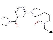 7-ethyl-2-[4-(1-pyrrolidinylcarbonyl)-2-pyridinyl]-2,7-diazaspiro[4.5]decan-6-one