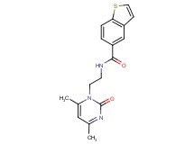 N-[2-(4,6-dimethyl-2-oxo-1(2H)-pyrimidinyl)ethyl]-1-benzothiophene-5-carboxamide