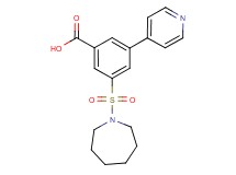 3-(azepan-1-ylsulfonyl)-5-pyridin-4-ylbenzoic acid