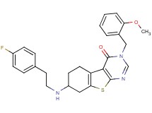 7-{[2-(4-fluorophenyl)ethyl]amino}-3-(2-methoxybenzyl)-5,6,7,8-tetrahydro[1]benzothieno[2,3-d]pyrimidin-4(3H)-one