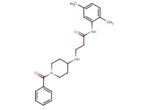 3-[(1-benzoylpiperidin-4-yl)amino]-N-(2,5-dimethylphenyl)propanamide